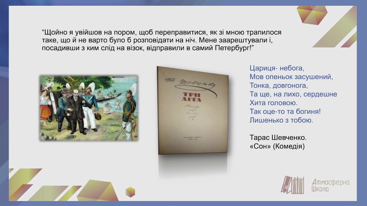 Українська література 8 клас. Тарас Шевченко. Життєпис поета. «Ой три шляхи широкії», «Думи мої…»