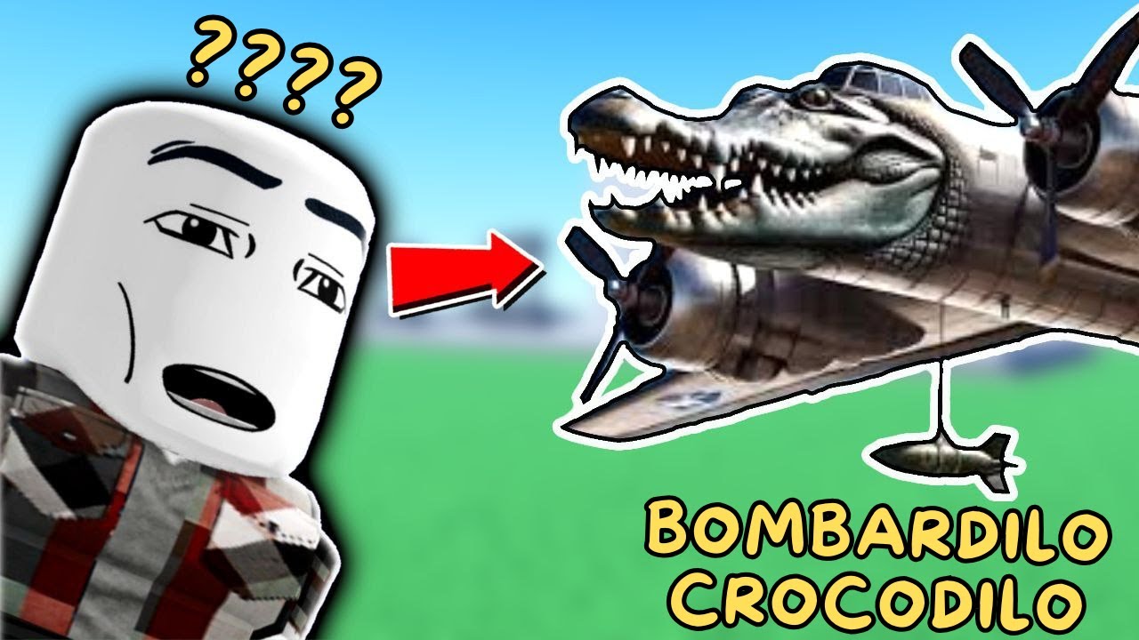 EU VIREI O BOMBARDILO CROCODILO NO ROBLOX! EXPLODI TUDO!!!!!