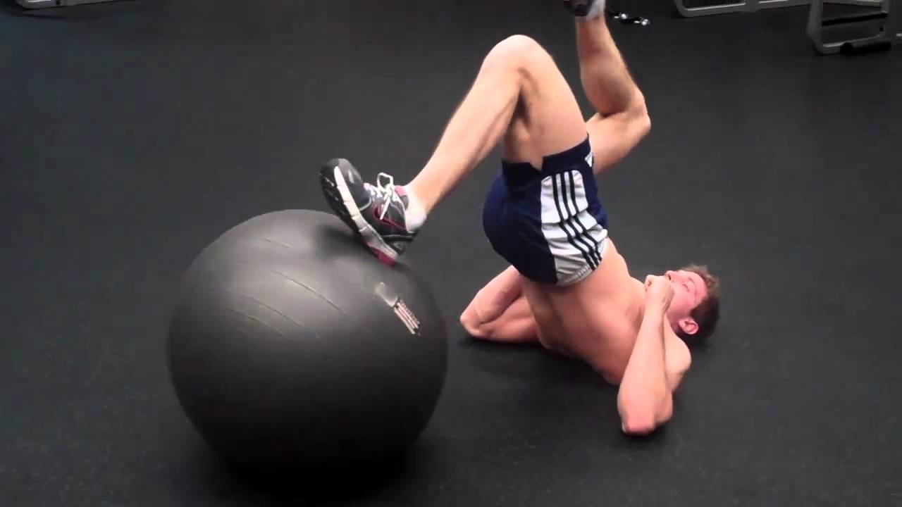 How To: Single-Leg Curl on Exercise Ball