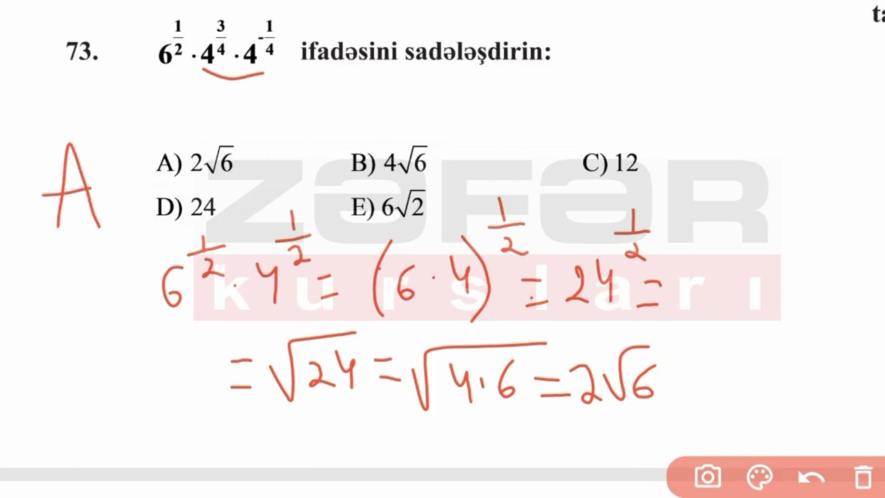 Zəfər kursları 05.03.2023 Riyaziyyat 9cu sinif