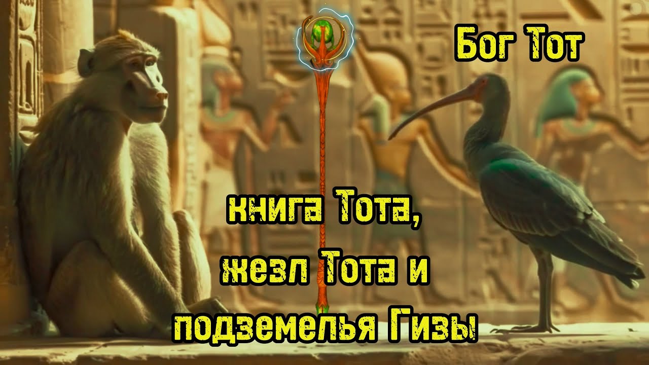Египетский бог ТОТ (книга Тота, жезл Тота и подземелья Гизы)