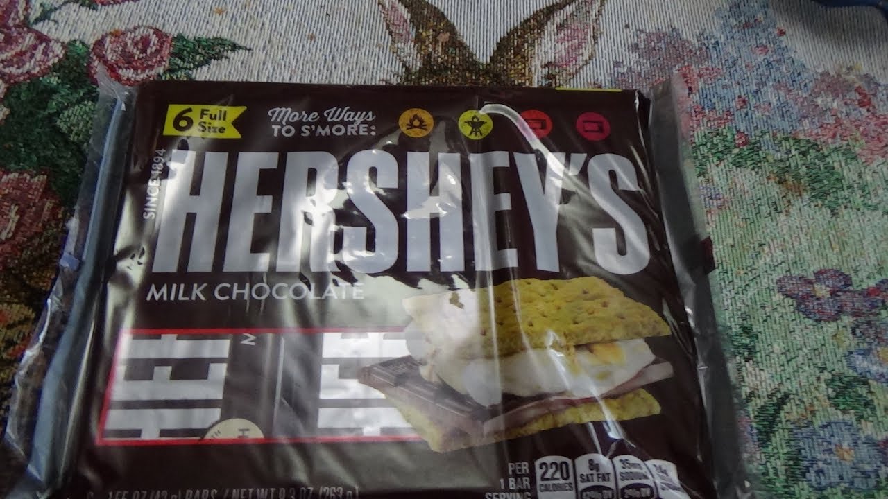 ASMR Eating Hershey's Chocolate Bars