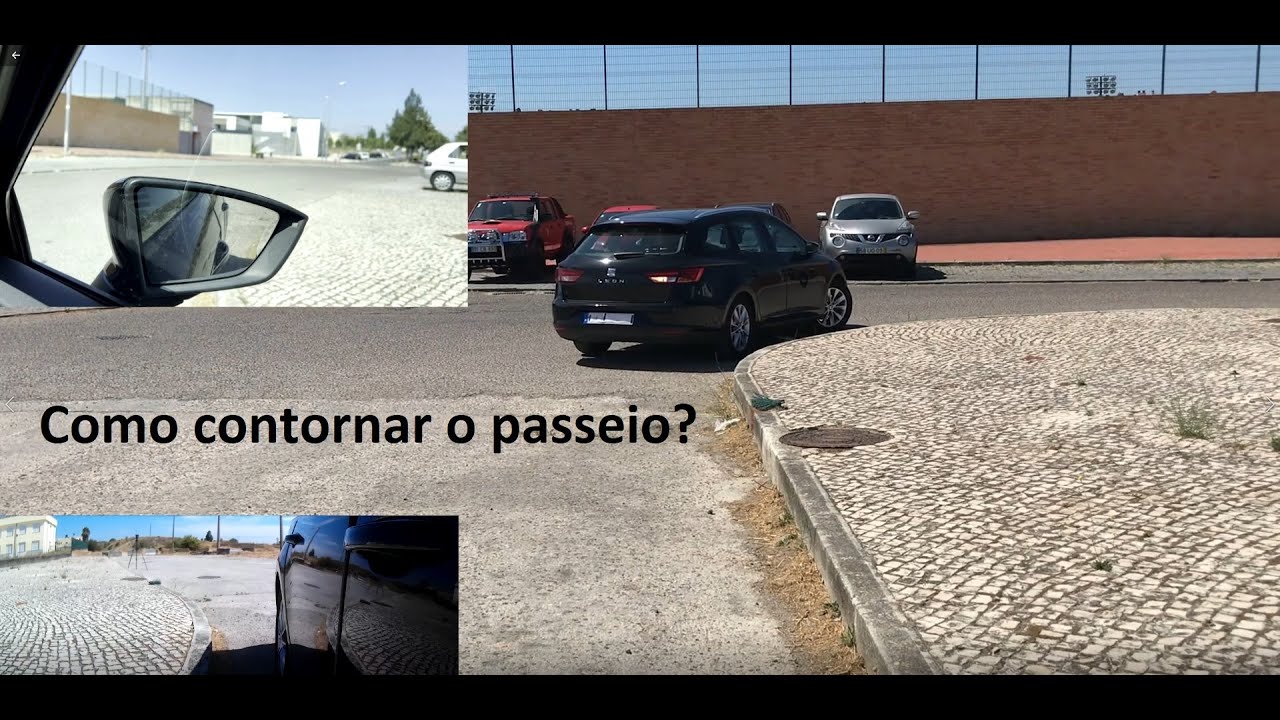 Contorno de passeio em marcha-atrás