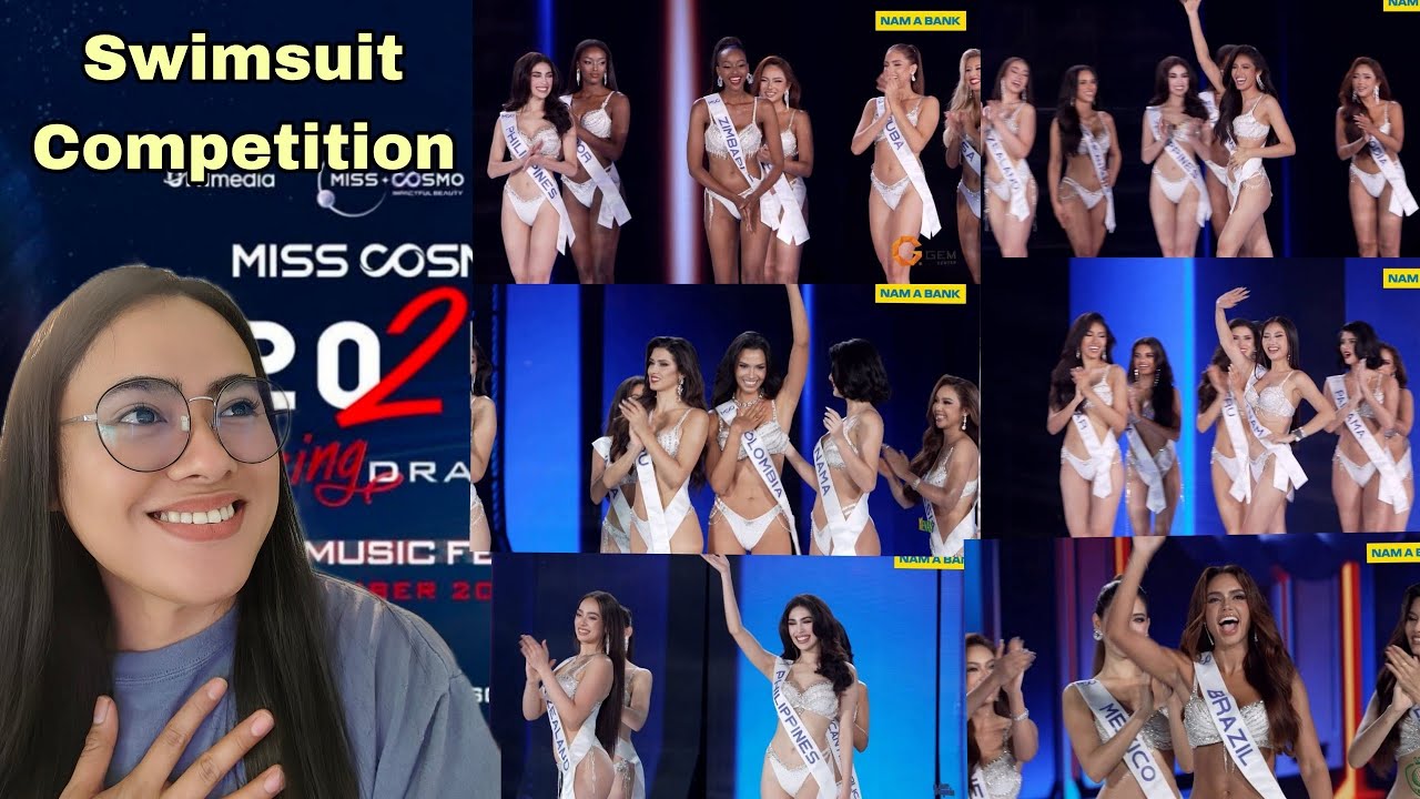 Miss Cosmo 2025 Final Night | Top 21 Swimsuit Competition #reaction #misscosmo2025 #beautypageant 