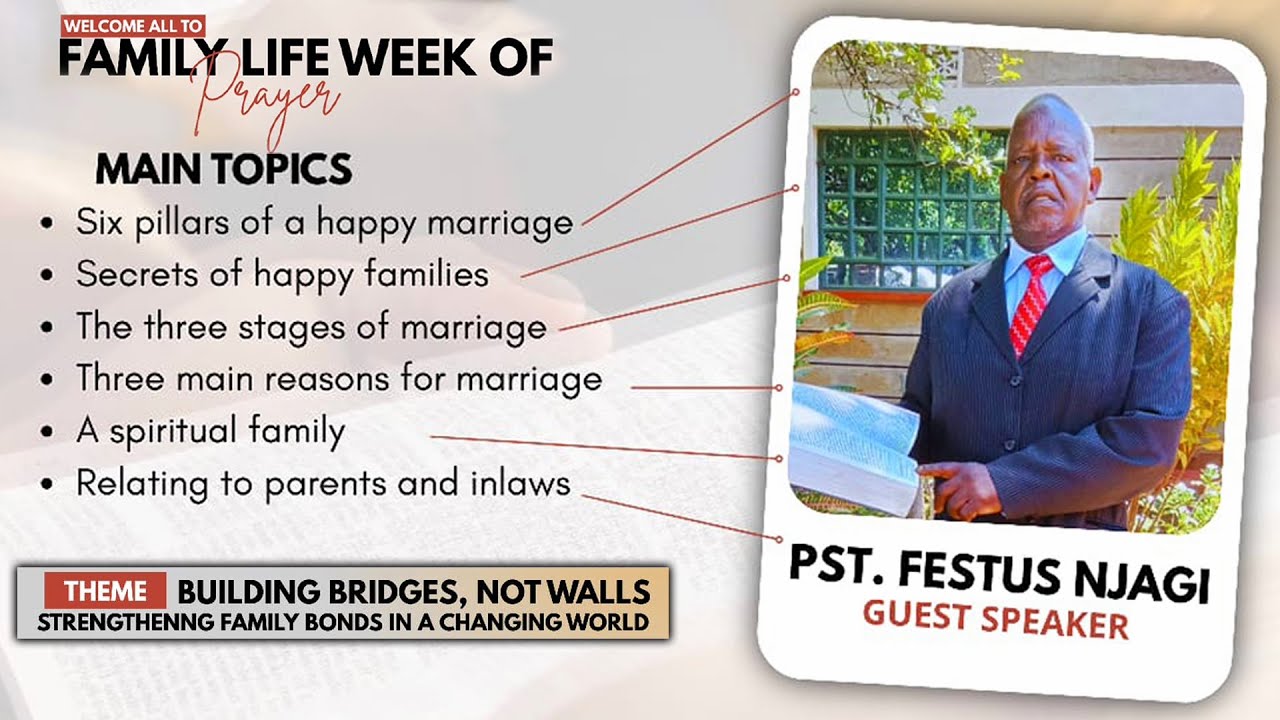 FAMILY LIFE WEEK OF PRAYER - WITH PASTOR. FESTUS NJAGI. SABBATH DAY AFTERNOON SESSION