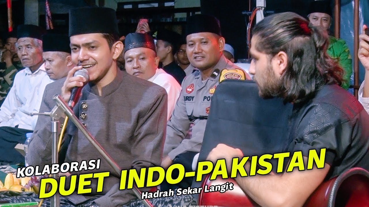 HABIB ZAIDAN DUET KOLABORASI 2 NEGARA INDO PAKISTAN ft  HADRAH SEKAR LANGIT Live Sindon