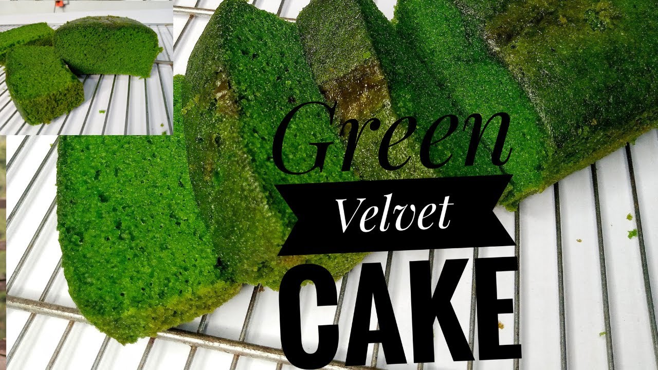 How to make a green velvet cake | Green velvet