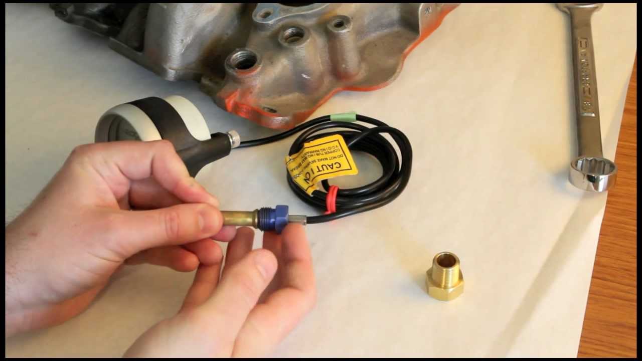 AutoMeter Mechanical Temp Gauge Installation