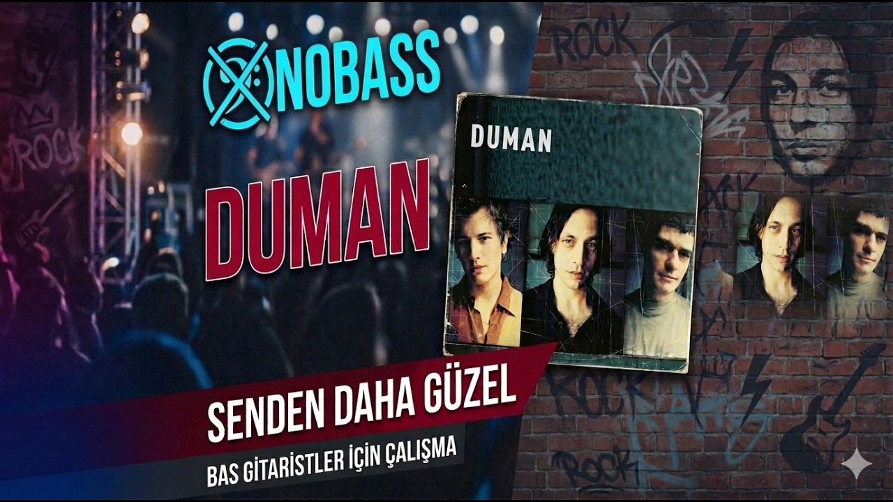 Duman – Senden Daha Güzel | Bas Gitar İçin Altyapı  (Backing Track)