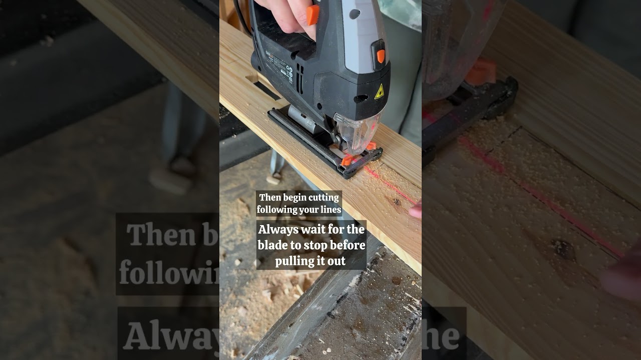 How to use a jigsaw to cut out a hole