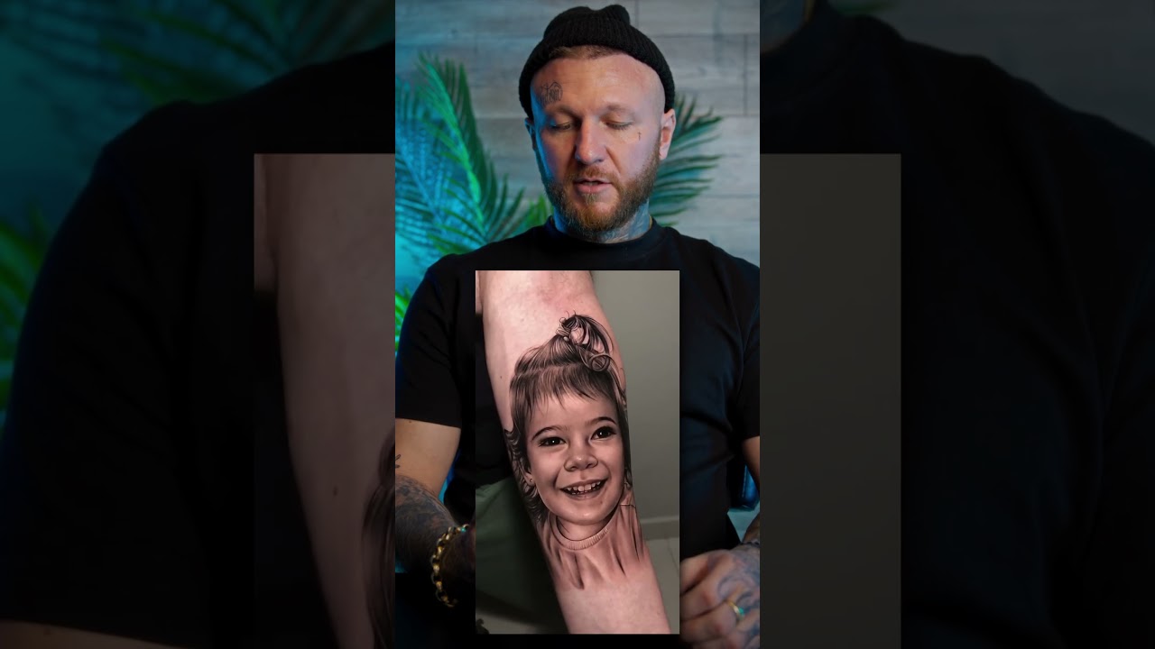 would you get a portrait tattoo of your own child? 👧🏻?🔥 by Ubiratanamorim  #portraittattoo