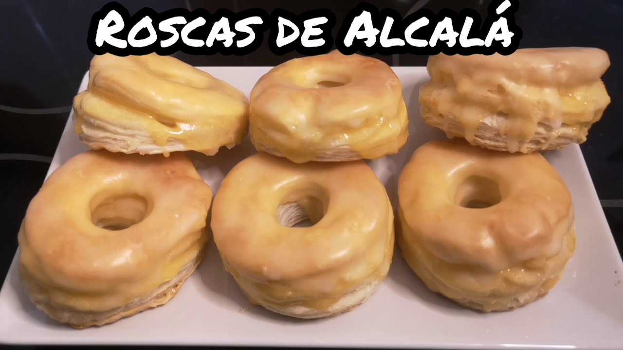 como hacer las MEJORES ROSCAS DE ALCALÁ (paso a paso/hojaldre/glaseadas)
