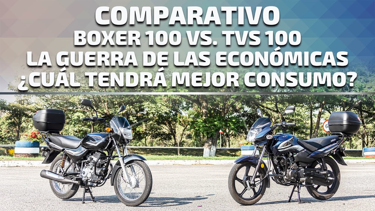 Boxer 100 Vs TVS 100, la guerra de las económicas, ¿Cuál consume menos?