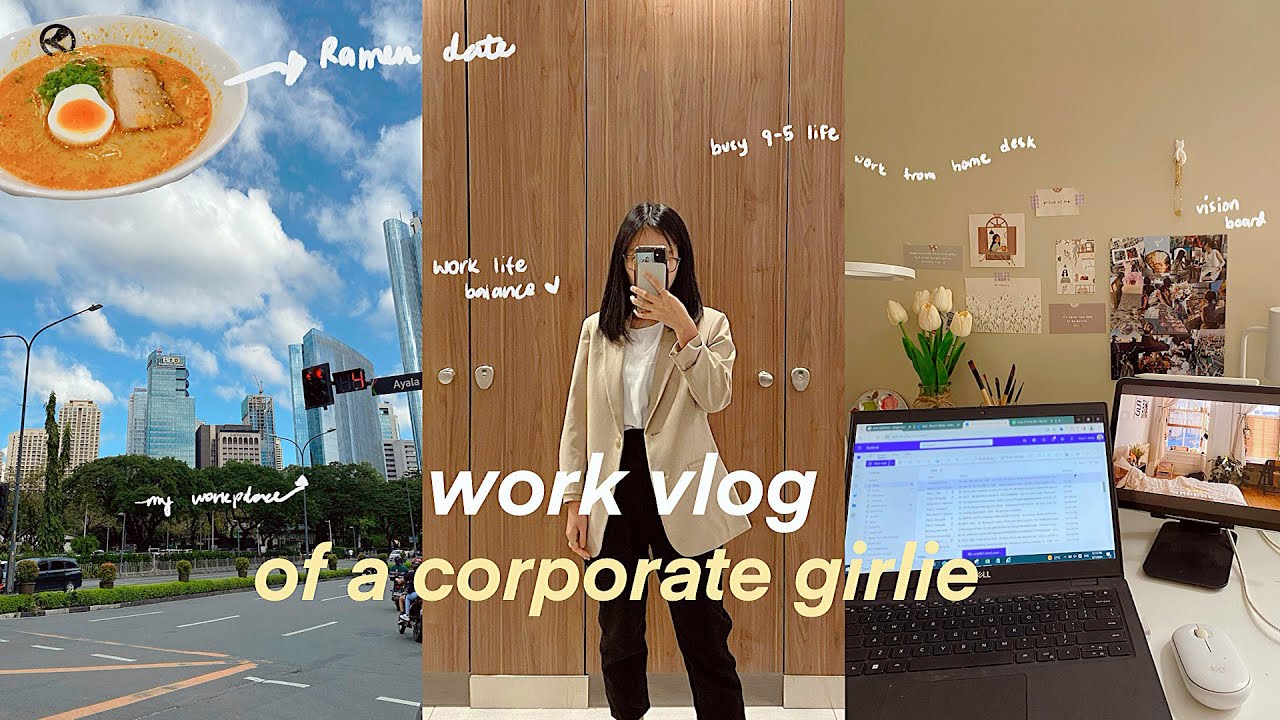 work vlog 👜✨| busy 9-5 corporate life, prioritizing work-life balance this 2024, weyatoons