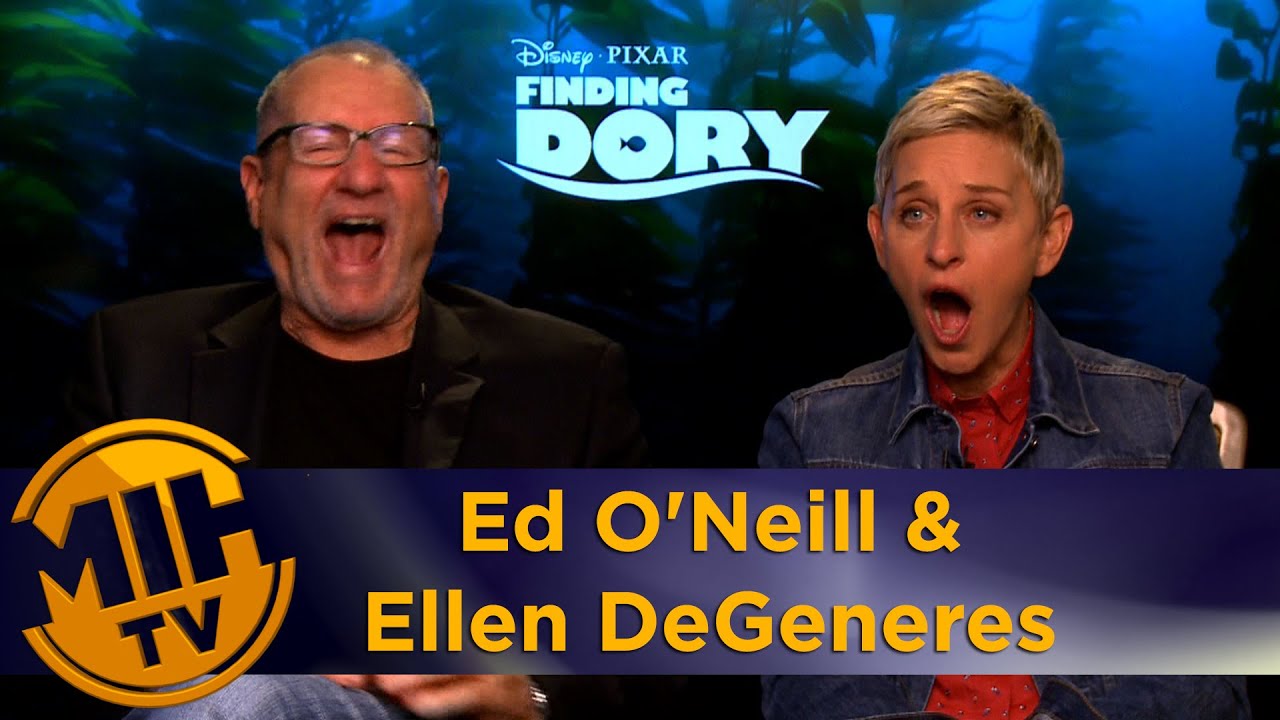 Ed O'Neill & Ellen DeGeneres speak whale? Finding Dory interview