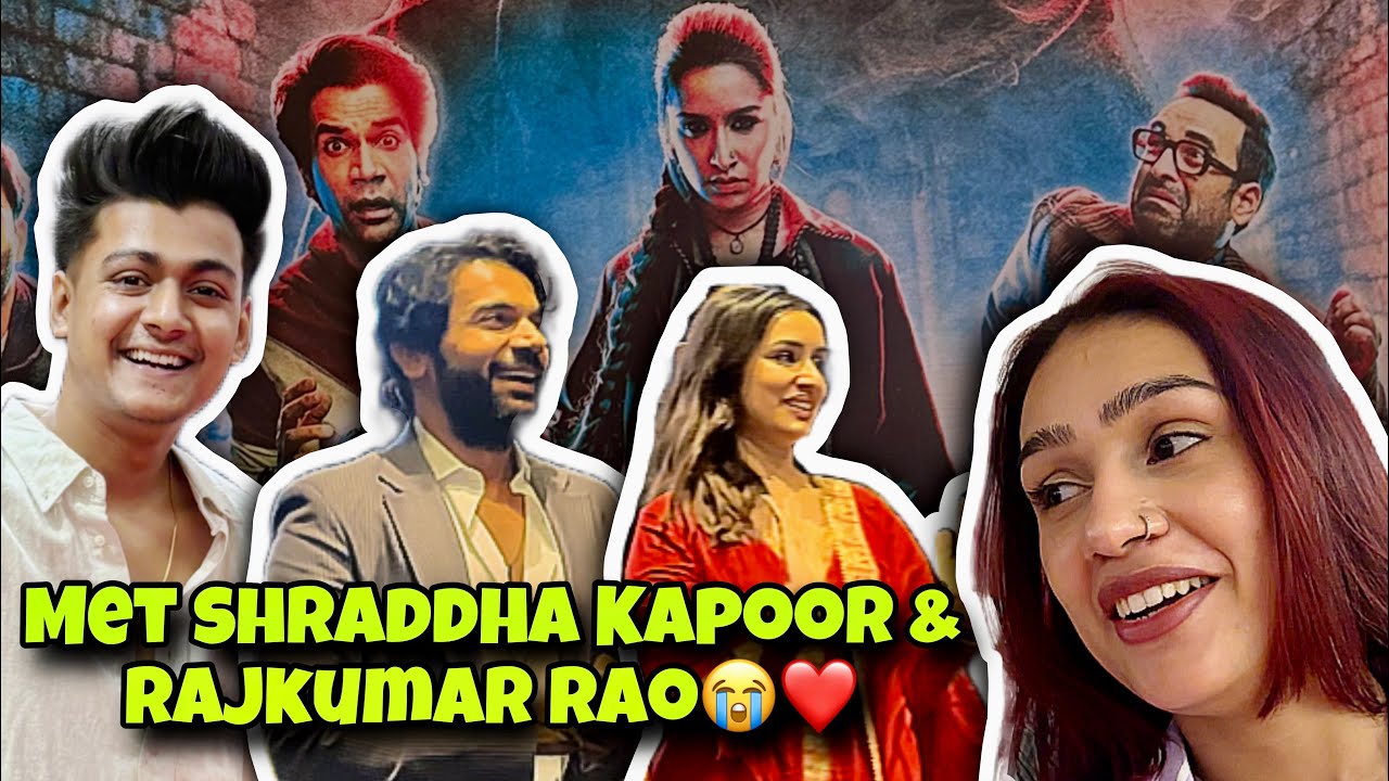 Terko Shraddha Kapoor Zyada Pasand Hai Ya Main ? 😌❤️ || Stree 2 Premiere 🔥* Can’t Believe * 😭❤️