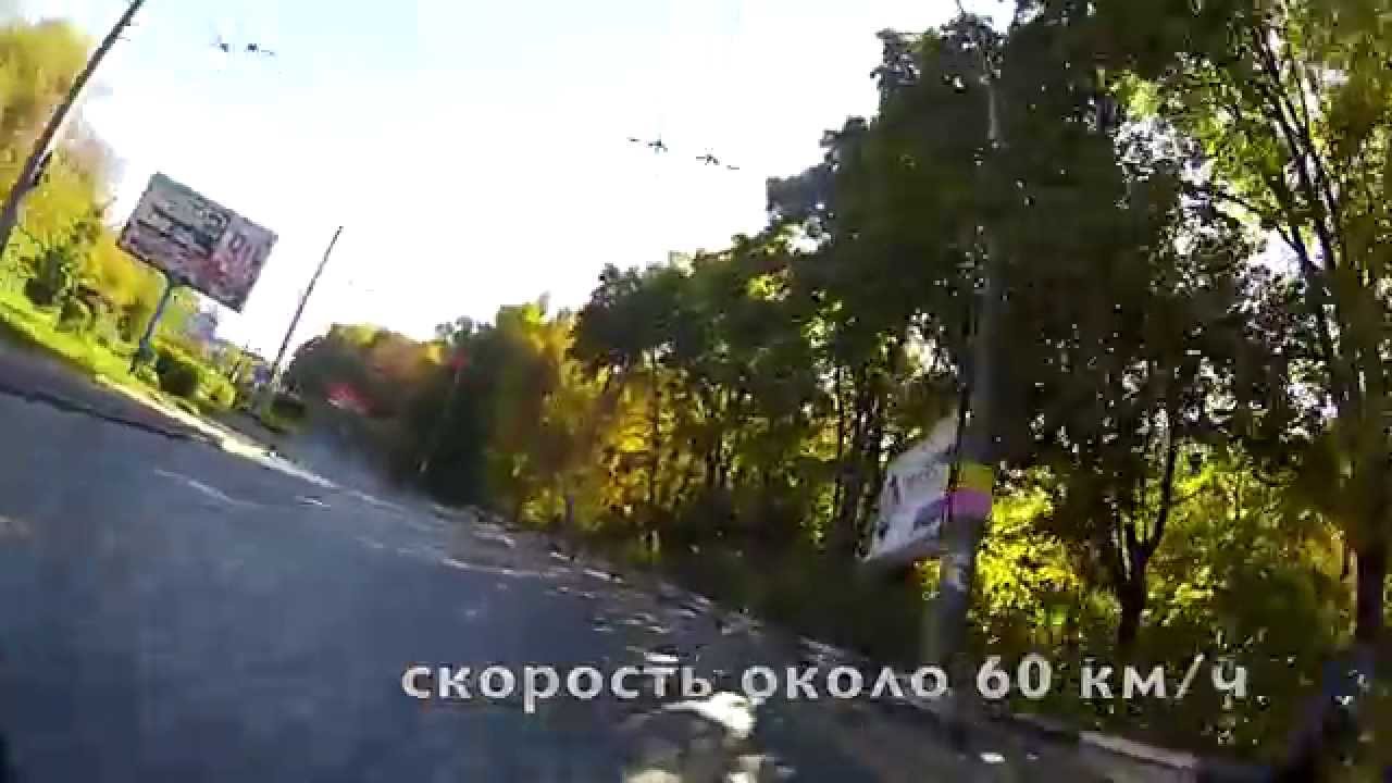 SYM Symphony SR150 езда по брусчатке