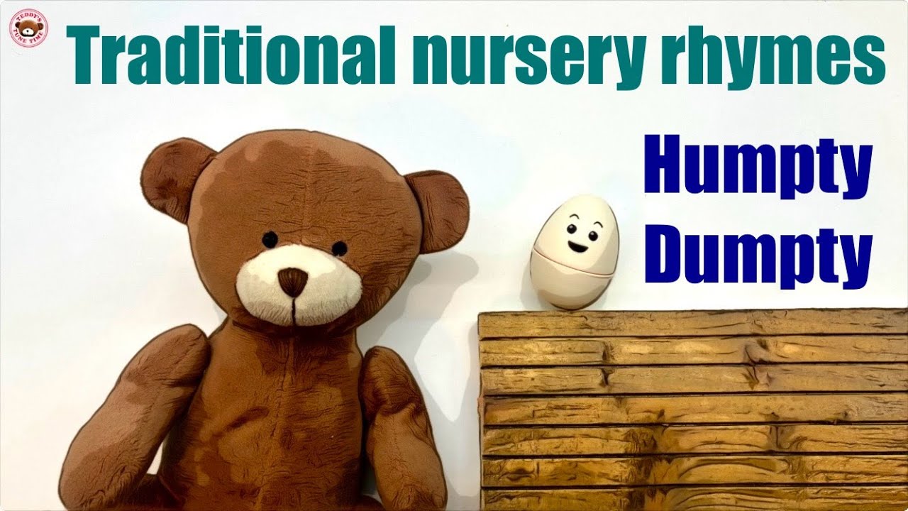 Humpty Dumpty sat on a wall! Traditional Nursery Rhymes Cartoon for children.