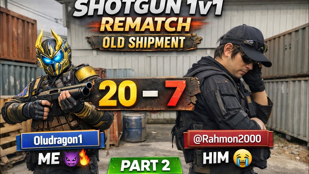 He Said Try Old Shipment… Then Left SILENT 😭 | Shotgun 1v1 REMATCH (20–7)