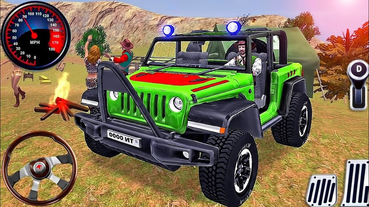 Offroad Jeep Driving Simulator - SUV HillCar Climbing Racing - Android GamePlay