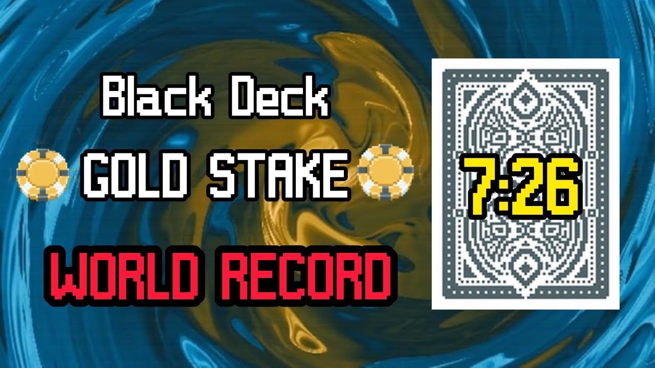 Balatro Black Deck Speedrun World Record 7:26 (Gold Stake)