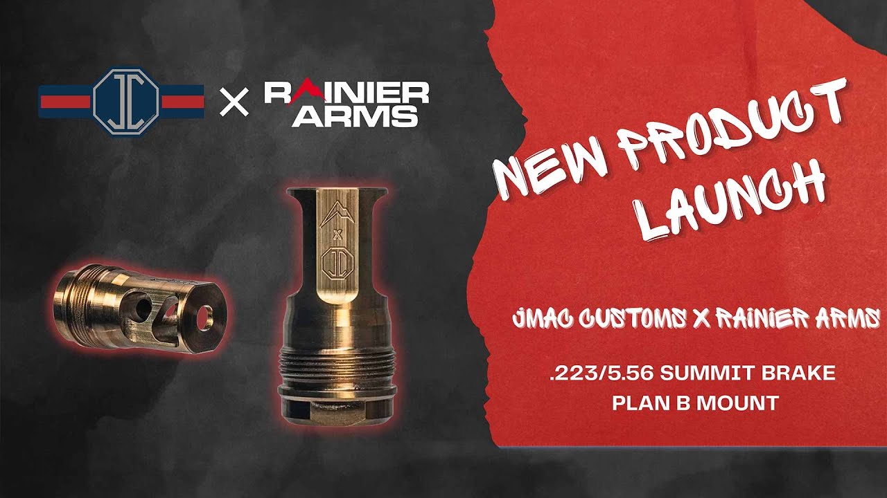 НОВЫЙ тормоз-накладка Rainier Arms x JMac Customs Summit Plan B | Дульное устройство AR-15