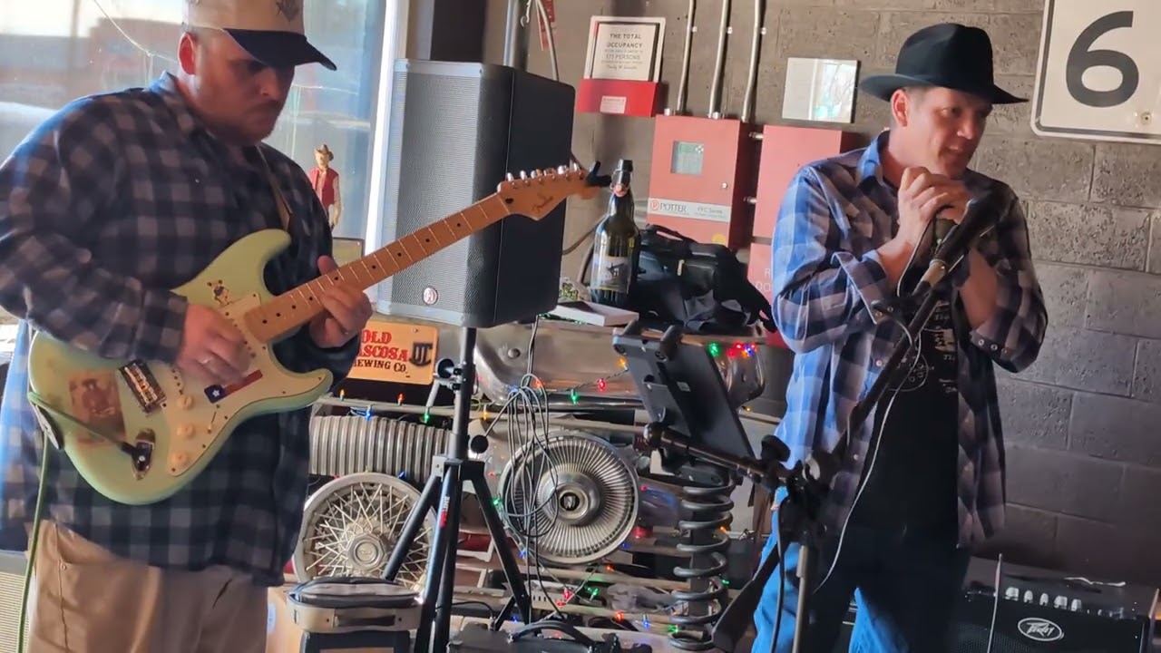 Andy Brown w Ty V,Tres Spencer,Mel Rider & Jim Rennier-Old Tascosa Brewing Co Jam 2-22-26