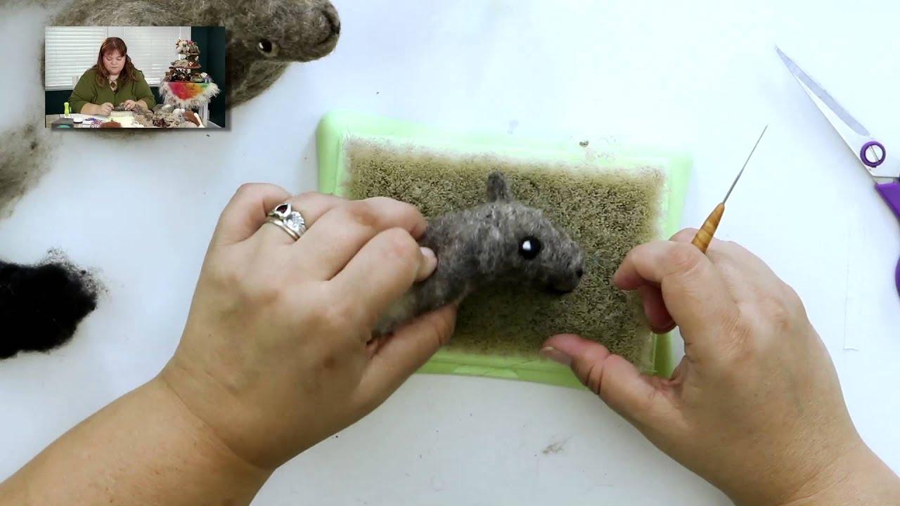 DIY Needle Felted Sheep