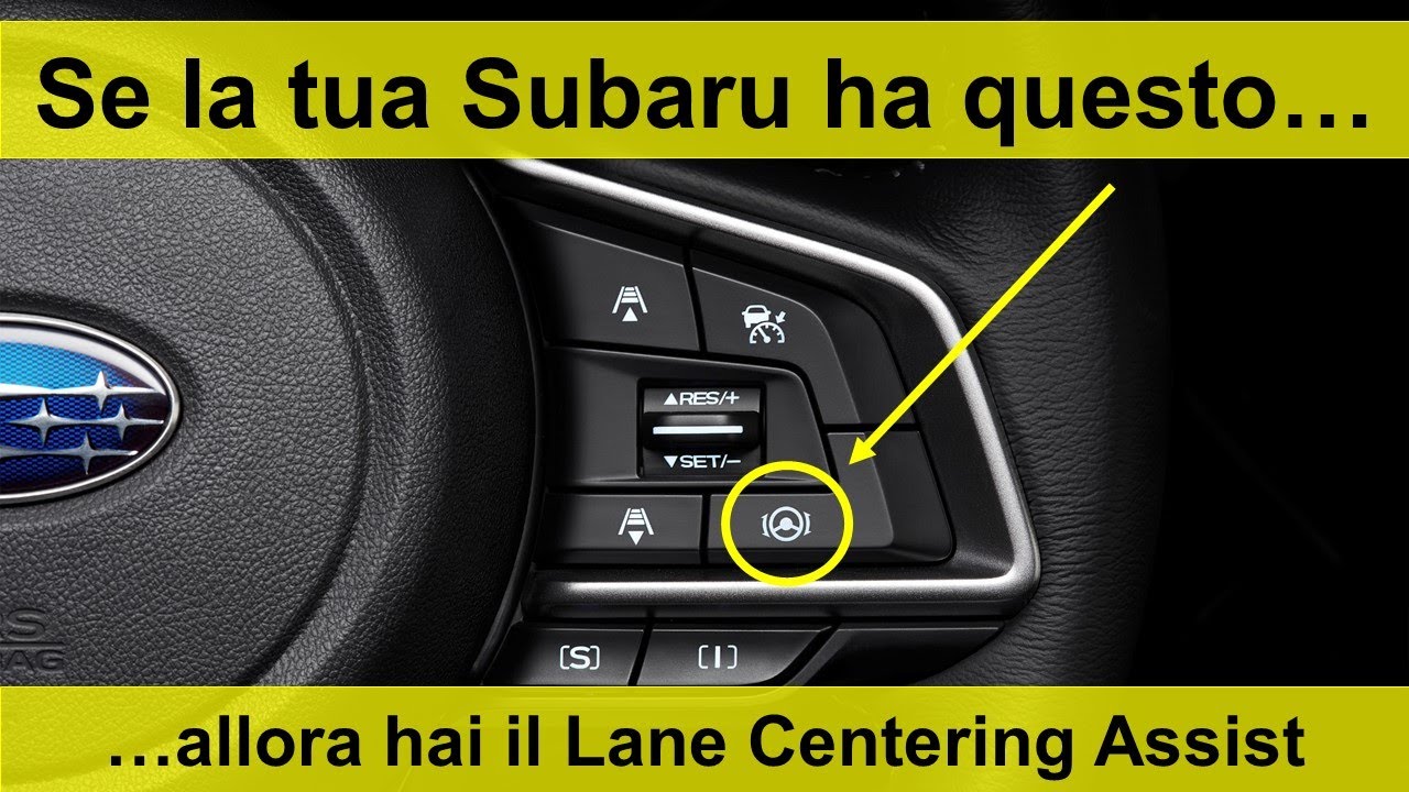 Subaru EyeSight: la funzione Lane Centering Assist