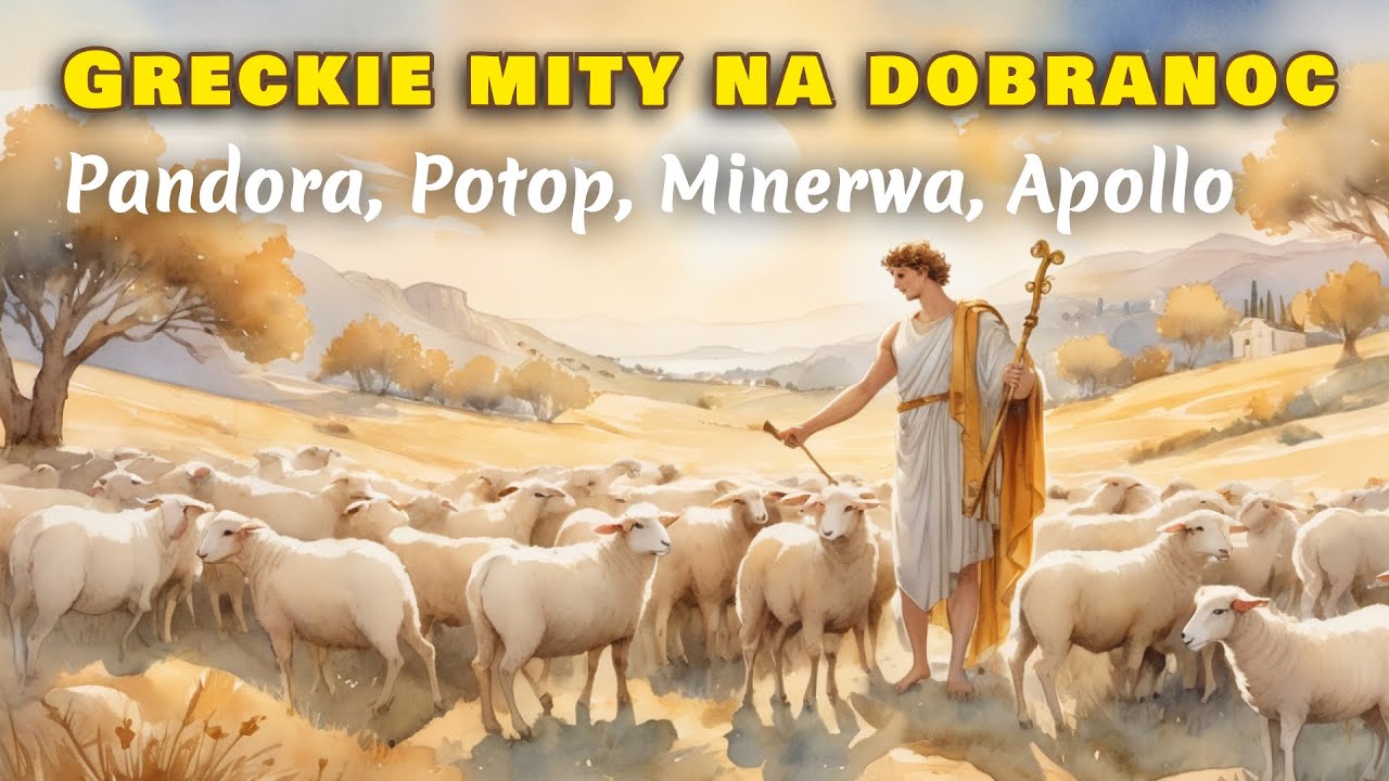 Greckie mity na dobranoc &ndash; Audiobook do snu i relaksu | Pandora, Potop, Minerwa, Apollo