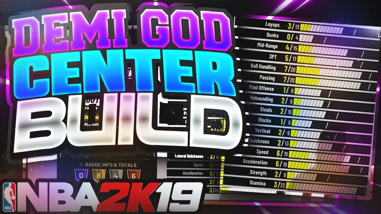 *NEW* BEST CENTER BUILD ON NBA 2K19!! MOST OVERPOWERED CENTER BUILD ON NBA 2K19!!!