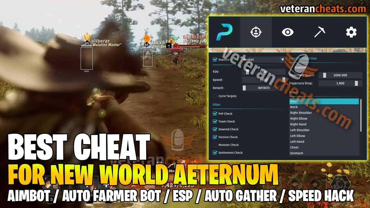 New World Aeternum Hack - Auto Farm Bot, Aimbot, ESP/Wallhack, Speed hack