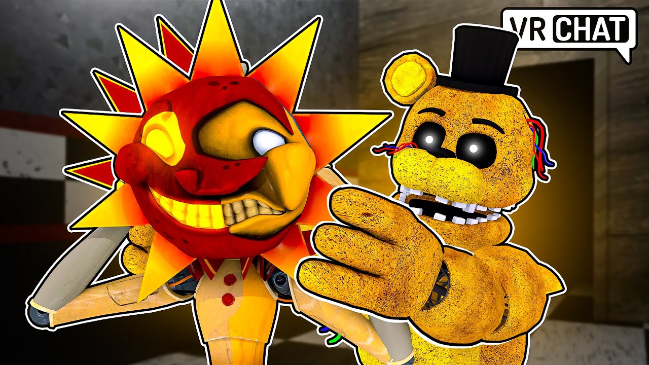 Sun and Moon Search for Golden Freddy in VRCHAT