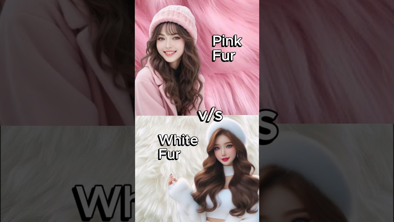 Pink Fur vs White Fur | Aesthetic Battle of Cute Items! 💕❄️