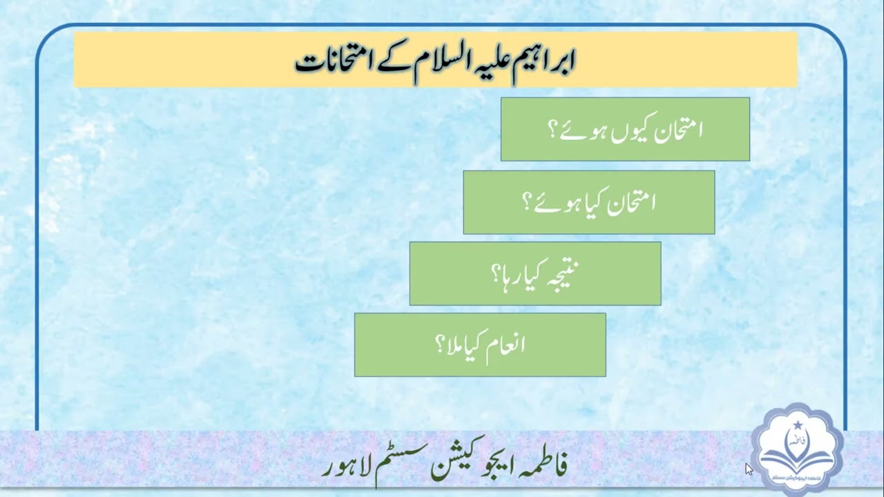سورۃ البقرہ آیت نمبر 124 تا 125