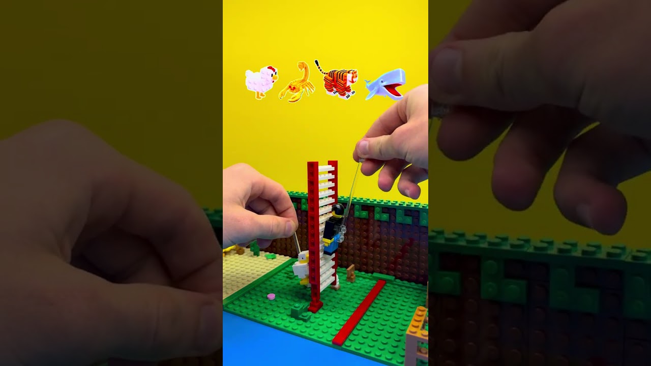 LEGO Roblox Obstacles vs Steal An Egg #lego #stealanegg #roblox