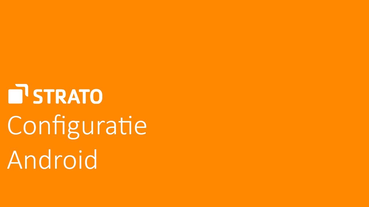 E-mail configureren voor Android | STRATO Tutorial
