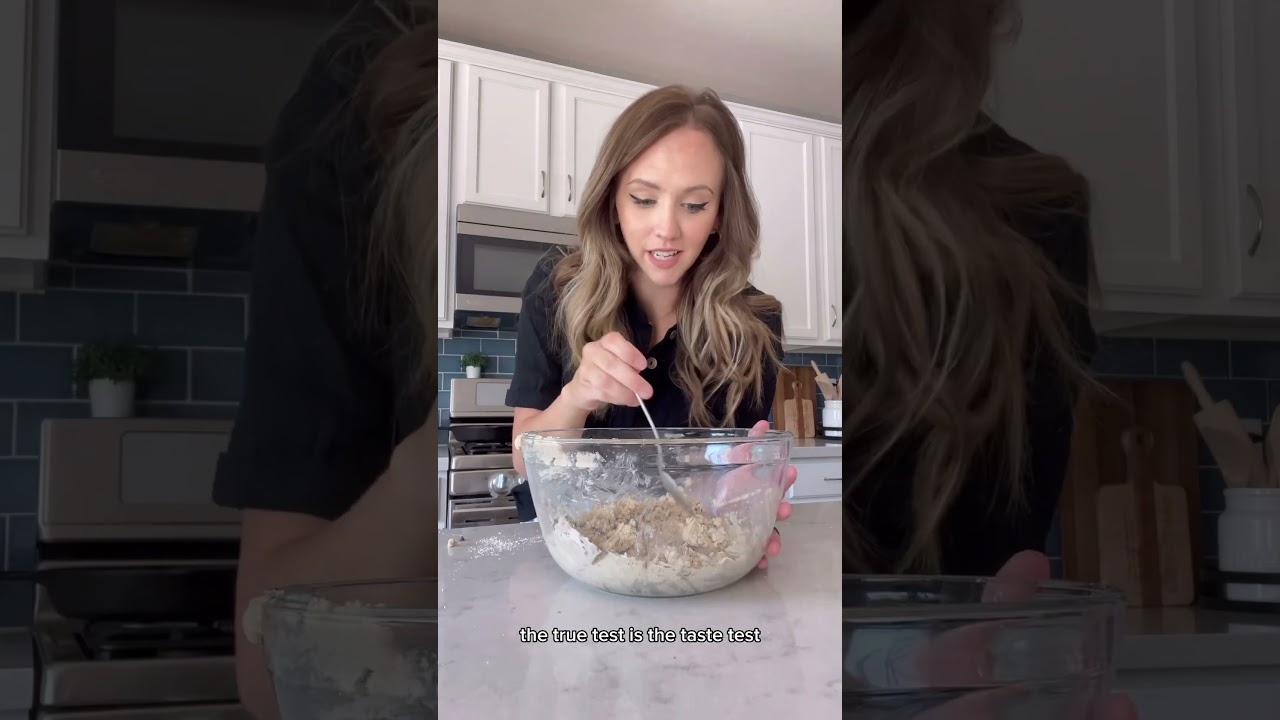 Cottage cheese cookie dough?! #food #cooking #recipe #dietitian #nutrition #snacks #mealprep