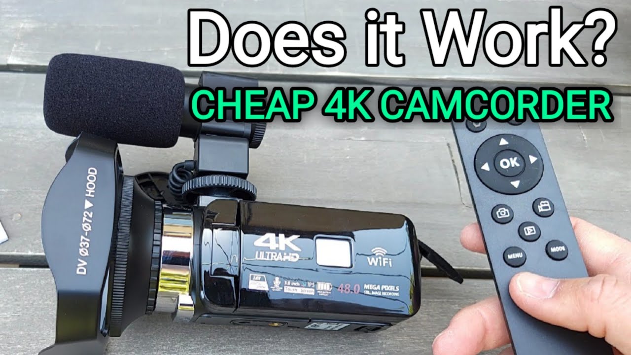 Работает ли? ДЕШЁВАЯ 4K-видеокамера
