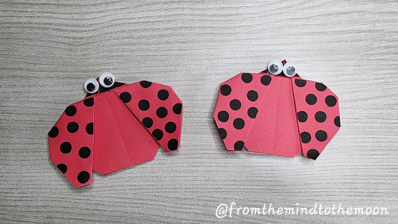 Tutorial Segnalibro Origami Coccinella! #bookmark