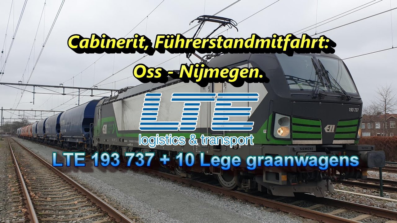 [4K] Cabinerit, Führerstandsmitfahrt: Oss - Nijmegen.