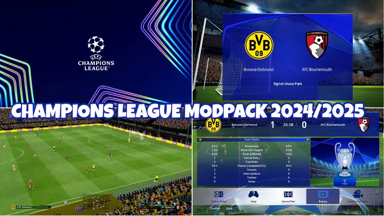 PES 2017 | CHAMPIONS LEAGUE MODPACK 2024/2025