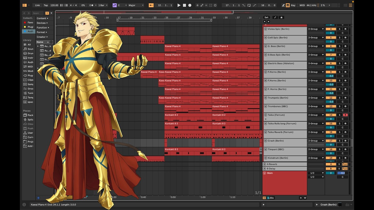 #3 : Making a Hiroyuki Sawano style composition + analysis (Percussions)