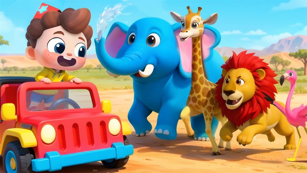 Wild Animals in My House! | Learn Wild Animal for Kids | Nursery Rhymes & Kids Songs | BabyBus