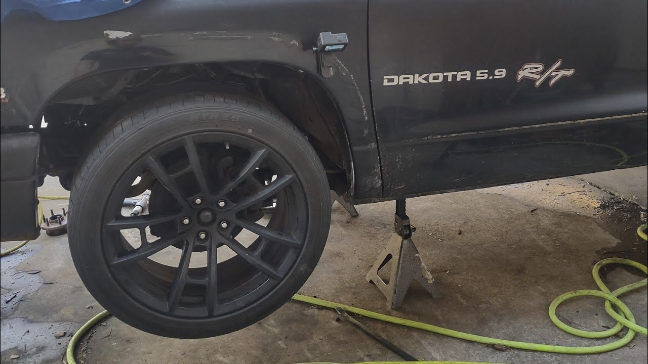 Dodge Dakota front 5 lug conversion pt1