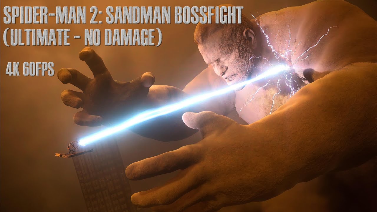 Marvel's Spider-Man 2: Sandman Bossfight (Ultimate - No Damage) 4K 60FPS
