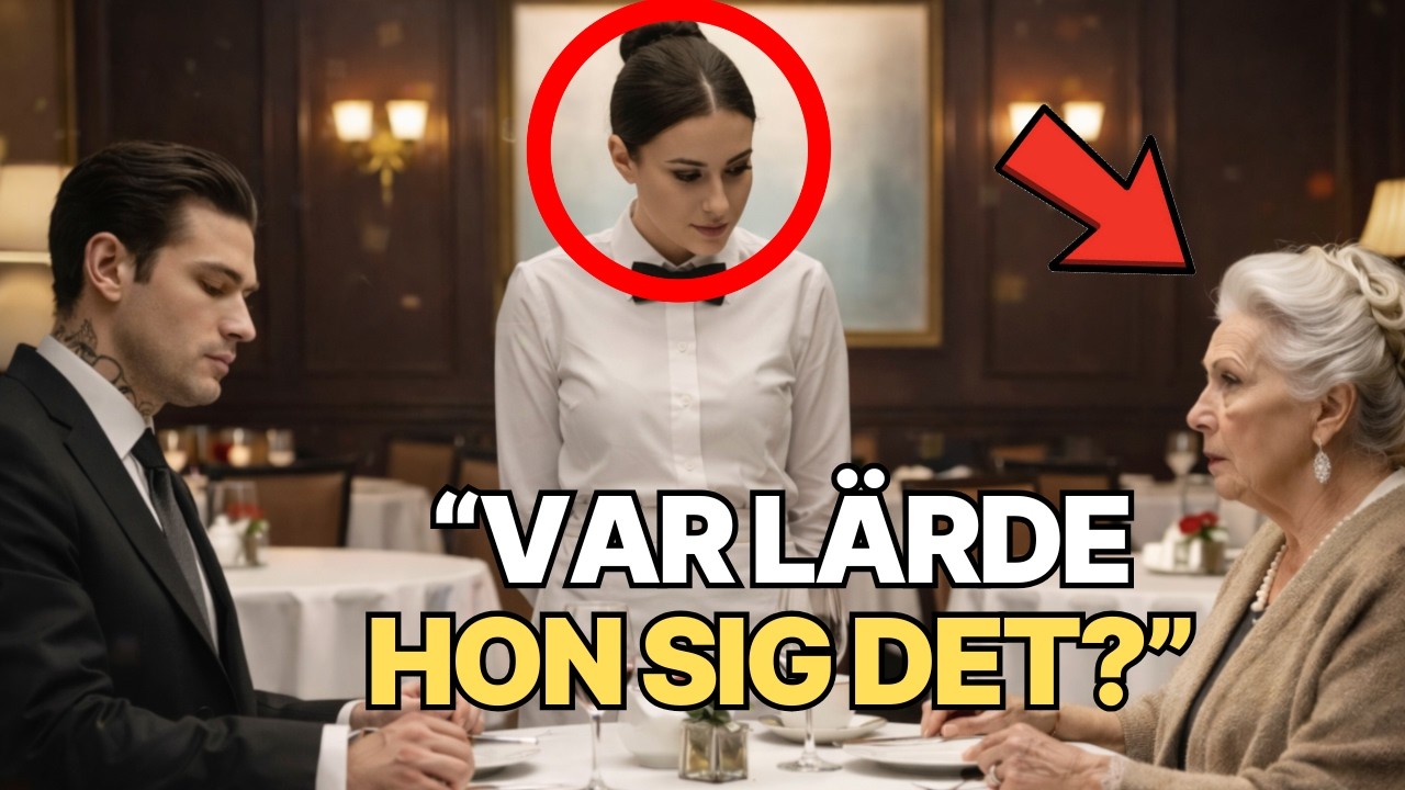 Servitrisen talade med maffiabossens ryska mor – hennes accent fick hela restaurangen att stelna!