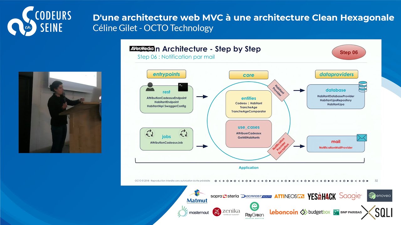 D'une architecture web MVC à une architecture Clean Hexagonale - Céline Gilet