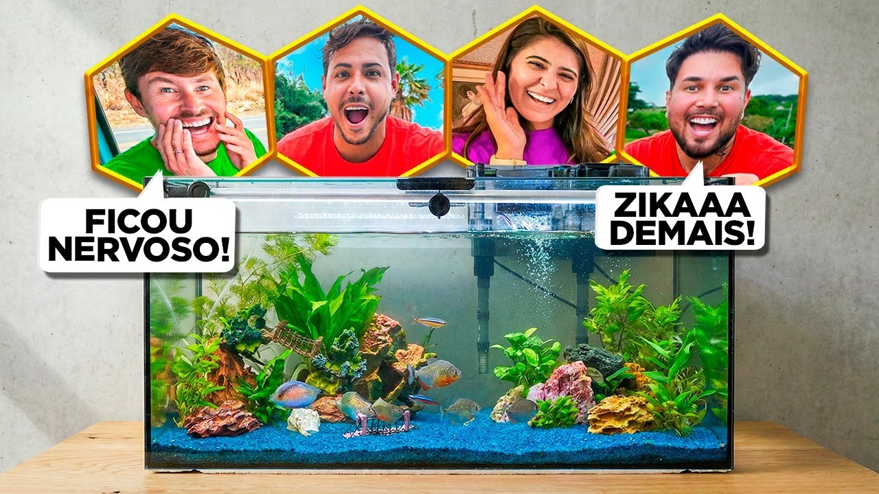 REAÇÃO DOS MEUS AMIGOS AO VER MEUS NOVOS PEIXES