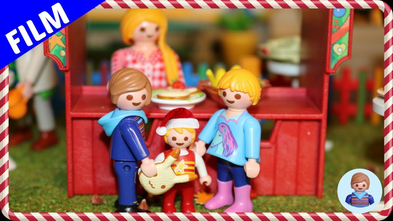 Playmobil Film deutsch - Weihnachtsbazar in der Kita - Weihnachtsmarkt - Playmogeschichten